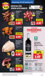 Gazetka promocyjna Lidl - Aktionsprospekt - Gazetka - ważna od 25.02 do 25.02.2023 - strona 37 - produkty: Abtei, berliner, bier, cevapcici, chicken wings, discount, eis, ente, gewürz, gulasch, mac, reis, rel, rind, rioja, rotwein, schwein, schwein und rind, Ti, vom schwein und rind, wein