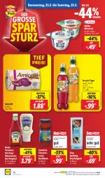 Gazetka promocyjna Lidl - Aktionsprospekt - Gazetka - ważna od 25.02 do 25.02.2023 - strona 44 - produkty: amicelli, basilikum, Cien, eis, frucht, gin, heinz, ketchup, mayonnaise, milch, milchreis, Müller, ndk, reis, sauce, Schal, Schale, spülung, Ti, tomate, tomaten, tomatenketchup, tomatensauce, Yo