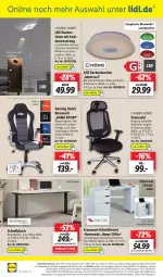 Gazetka promocyjna Lidl - Aktionsprospekt - Gazetka - ważna od 25.02 do 25.02.2023 - strona 52 - produkty: angebot, angebote, armlehnen, decke, deckenfluter, deckenleuchte, drehstuhl, eis, elle, kommode, kopfstütze, küche, lautsprecher, LED Deckenleuchte, Leuchte, leuchtmittel, Mode, Nachtlicht, ndk, office, orange, reis, rel, Schal, Schale, schlafzimmer, schreibtisch, schubladen, Sport, stuhl, telefon, Ti, timer, tisch, uhr