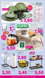 Gazetka promocyjna Kodi - Prospekte - Gazetka - ważna od 10.02 do 10.02.2024 - strona 6 - produkty: Becher, dessert, eis, elle, gewürz, henkel, Holz, kaffee, kaffeebecher, korb, Mode, obst, papier, regal, Schal, Schale, Serviertablett, Speiseteller, tablet, tablett, tasse, tee, teekanne, teller, Ti