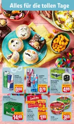 Gazetka promocyjna Rewe - Prospekte - Gazetka - ważna od 27.02 do 27.02.2022 - strona 15 - produkty: aktionspreis, bier, drink, eis, energy drink, gin, haribo, heineken, karlsberg, karlsberg mixery, kleiner feigling, leine, lorenz, Mixer, mixery, red bull, reis, snack, Ti, wodka