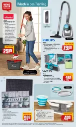 Gazetka promocyjna Rewe - Prospekte - Gazetka - ważna od 27.02 do 27.02.2022 - strona 30 - produkty: aktionspreis, alle artikel ohne dekoration, Bad, Bau, beutel, bodenstaubsauger, dekoration, eimer, eis, Fußmatte, korb, kraft, küche, Küchen, Philips, Reinigung, reis, Ria, schwamm, staubsauger, Ti, vileda, wäschekorb