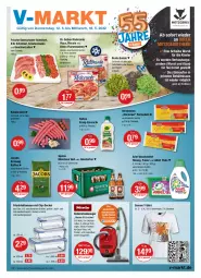 Gazetka promocyjna Vmarkt - V-Markt - Gazetka - ważna od 18.05 do 18.05.2022 - strona 1 - produkty: alkohol, ariel, ariel waschmittel, Bau, baumwolle, bernbacher, beutel, bio, bodenstaubsauger, brot, bunte salate, cola, damen t-shirt, decke, Deckel, Dr. Oetker, eier, eiernudeln, eis, elle, erde, essig, flammkuchen, flasche, frischhaltedosen, geschnetzeltes, jacobs, jacobs krönung, je 250-g-packung, kaffee, Käse, Käsekrainer, Kinder, kräuter, kuchen, Kühne, lamm, mikrowelle, nudel, nudeln, Pinsel, pizza, pizza salame, Pods, reis, ristorante, ristorante pizza, salat, salate, Schal, Schale, schnitzel, schwein, shirt, Spaten, staubsauger, staubsaugerbeutel, steak, steaks, T-Shirt, teller, Ti, waschmittel, wein, wolle, wurst, Zelt