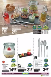 Gazetka promocyjna Metro - Gastronomie Spezial - Gazetka - ważna od 18.05 do 18.05.2022 - strona 13 - produkty: besteck, brut, bügel, bügelflasche, decke, Deckel, edelstahl, Einkochglas, eis, flasche, gabel, Gläser, kaffee, latte, Löffel, messer, reis, spülmaschinen, Ti