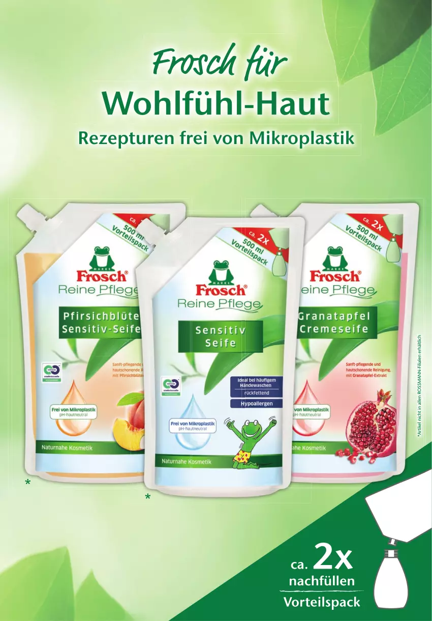 Aktueller Prospekt Rossmann - Prospekte - von 01.10 bis 31.10.2023 - strona 78 - produkty: apfel, asti, Blüte, Frosch, kosmetik, natur, pfirsich, Rana, rezept, Seife, Ti