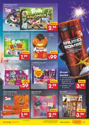 Gazetka promocyjna Netto Marken-Discount - Filial-Angebote - Gazetka - ważna od 22.10 do 22.10.2022 - strona 21 - produkty: angebot, bestpreis, beutel, chupa, eis, erdnuss, Jugendfeuerwerk, Kinder, nuss, papier, reis, ritter, ritter sport, rwe, snack, Sport, Ti, tisch, Tischfeuerwerk, trolli, ZTE