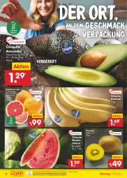 Gazetka promocyjna Netto Marken-Discount - Filial-Angebote - Gazetka - ważna od 22.10 do 22.10.2022 - strona 8 - produkty: asti, avocado, banane, bananen, bestpreis, chiquita, eis, grapefruit, kiwi, Kiwi Gold, mac, melone, ndk, reis, Ti, versandkostenfrei, wasser, wassermelone