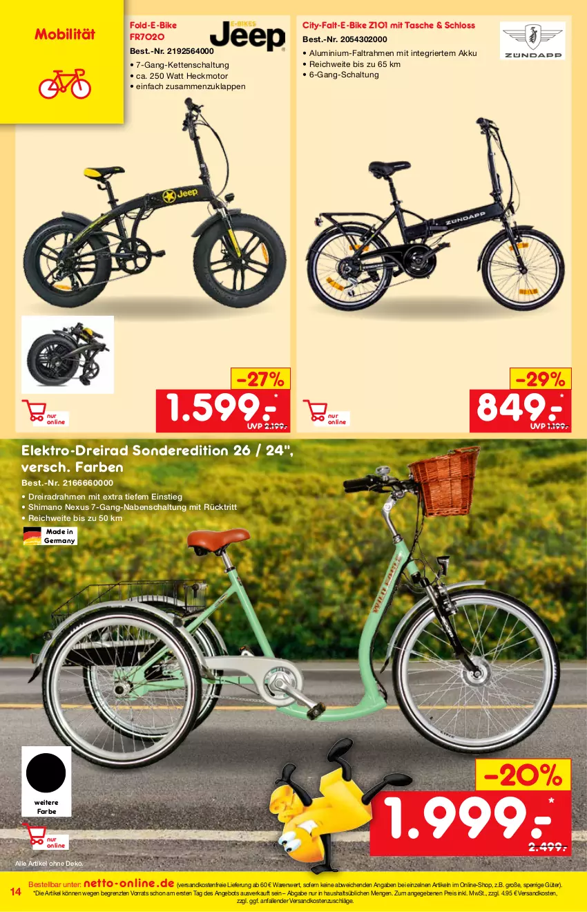 Aktueller Prospekt Netto Marken-Discount - Online-Magazin Mai - von 01.05 bis 31.05.2021 - strona 14