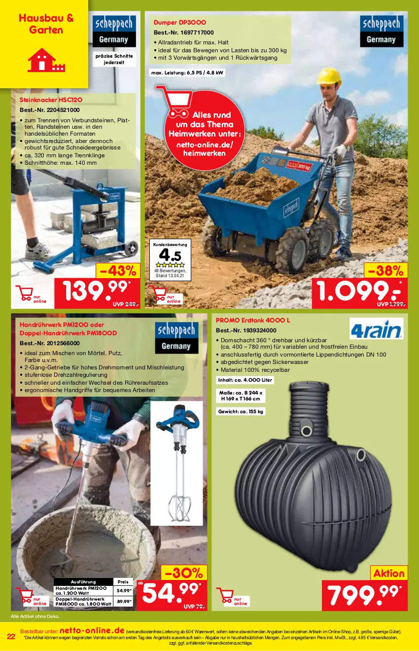 Aktueller Prospekt Netto Marken-Discount - Online-Magazin Mai - von 01.05 bis 31.05.2021 - strona 22