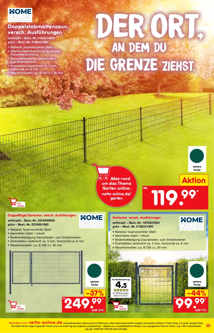 Aktueller Prospekt Netto Marken-Discount - Online-Magazin Mai - von 01.05 bis 31.05.2021 - strona 25