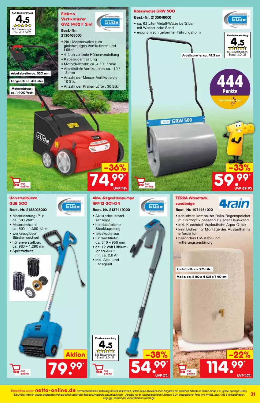 Aktueller Prospekt Netto Marken-Discount - Online-Magazin Mai - von 01.05 bis 31.05.2021 - strona 31