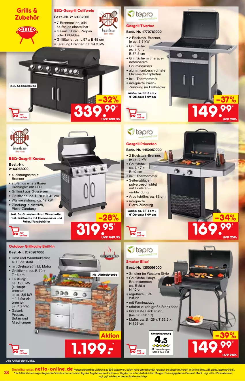 Aktueller Prospekt Netto Marken-Discount - Online-Magazin Mai - von 01.05 bis 31.05.2021 - strona 38