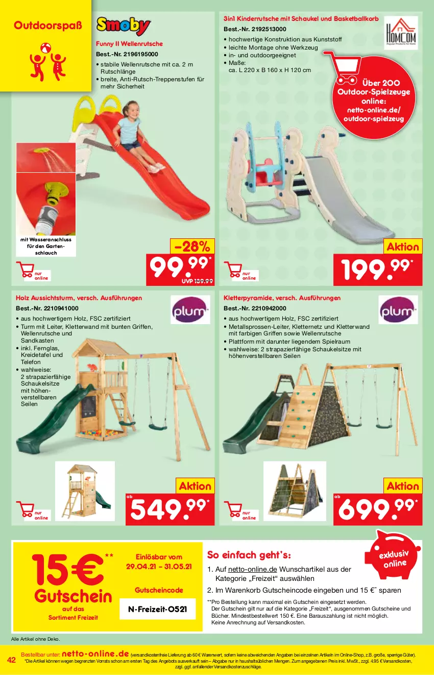 Aktueller Prospekt Netto Marken-Discount - Online-Magazin Mai - von 01.05 bis 31.05.2021 - strona 42