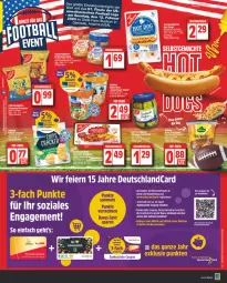 Gazetka promocyjna Edeka - Angebote der Woche - Gazetka - ważna od 04.02 do 04.02.2023 - strona 3 - produkty: Becher, bett, Betten, beutel, chicken nuggets, chips, coupon, cracker, creme, deka, deutschland card, deutschlandcard, discount, eier, eis, Elan, erdnuss, erdnüsse, erdnüssen, garnier, gouda, gurke, gurken, hot dog, lebensmittel, LG, mac, mit gouda, nuggets, nuss, reis, sandwich, Schal, Schale, Ti, top-preis, ZTE