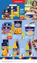 Gazetka promocyjna Lidl - Aktionsprospekt - Gazetka - ważna od 15.06 do 15.06.2024 - strona 19 - produkty: angebot, Bon Gelati, eis, eistee, elle, erdnuss, getränk, getränke, getränkesirup, limo, limonade, mais, nuss, popcorn, reis, sirup, snack, tee, teller, Ti, Tüte, vita, wasser, wassereis, ZTE