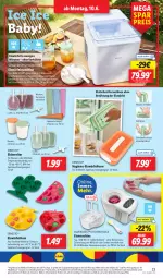 Gazetka promocyjna Lidl - Aktionsprospekt - Gazetka - ważna od 15.06 do 15.06.2024 - strona 27 - produkty: angebot, Becher, Behälter, coupon, eis, eismaschine, eiswürfel, ernesto, kompressor, LG, milch, Persona, reis, Ria, silvercrest, Sorbet, spülmaschinen, Ti, wasser, wassertank, würfel, ZTE