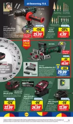 Gazetka promocyjna Lidl - Aktionsprospekt - Gazetka - ważna od 15.06 do 15.06.2024 - strona 35 - produkty: akku, Akku-Schlagbohrschrauber, angebot, Arbeitsleuchte, auto, Bohrerset, Bohrschrauber, coupon, eis, Holz, koffer, ladegerät, Leuchte, LG, Parkside, Persona, reis, Ria, Schal, Spezi, Ti, tisch, ZTE