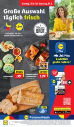 Gazetka promocyjna Lidl - Aktionsprospekt - Gazetka - ważna od 15.06 do 15.06.2024 - strona 6 - produkty: angebot, ball, brot, ciabatta, coupon, eis, erde, Fußball, kuchen, pflaume, pflaumen, reis, Ti, Yo, ZTE