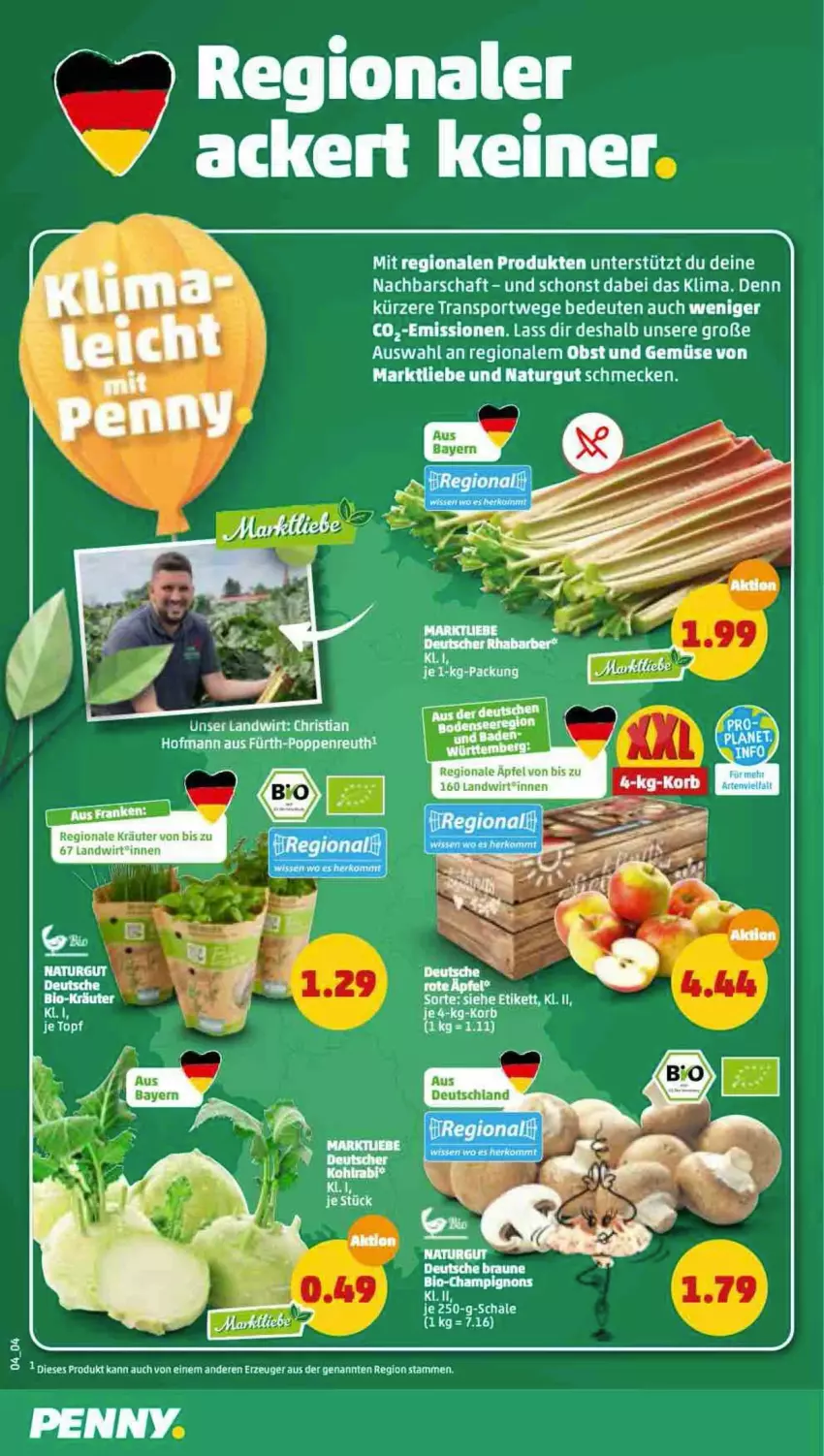 Aktueller Prospekt Penny - Prospekte - von 23.05 bis 28.05.2022 - strona 4 - produkty: kräuter, natur, obst, Obst und Gemüse, Popp, Sport, Ti, und gemüse