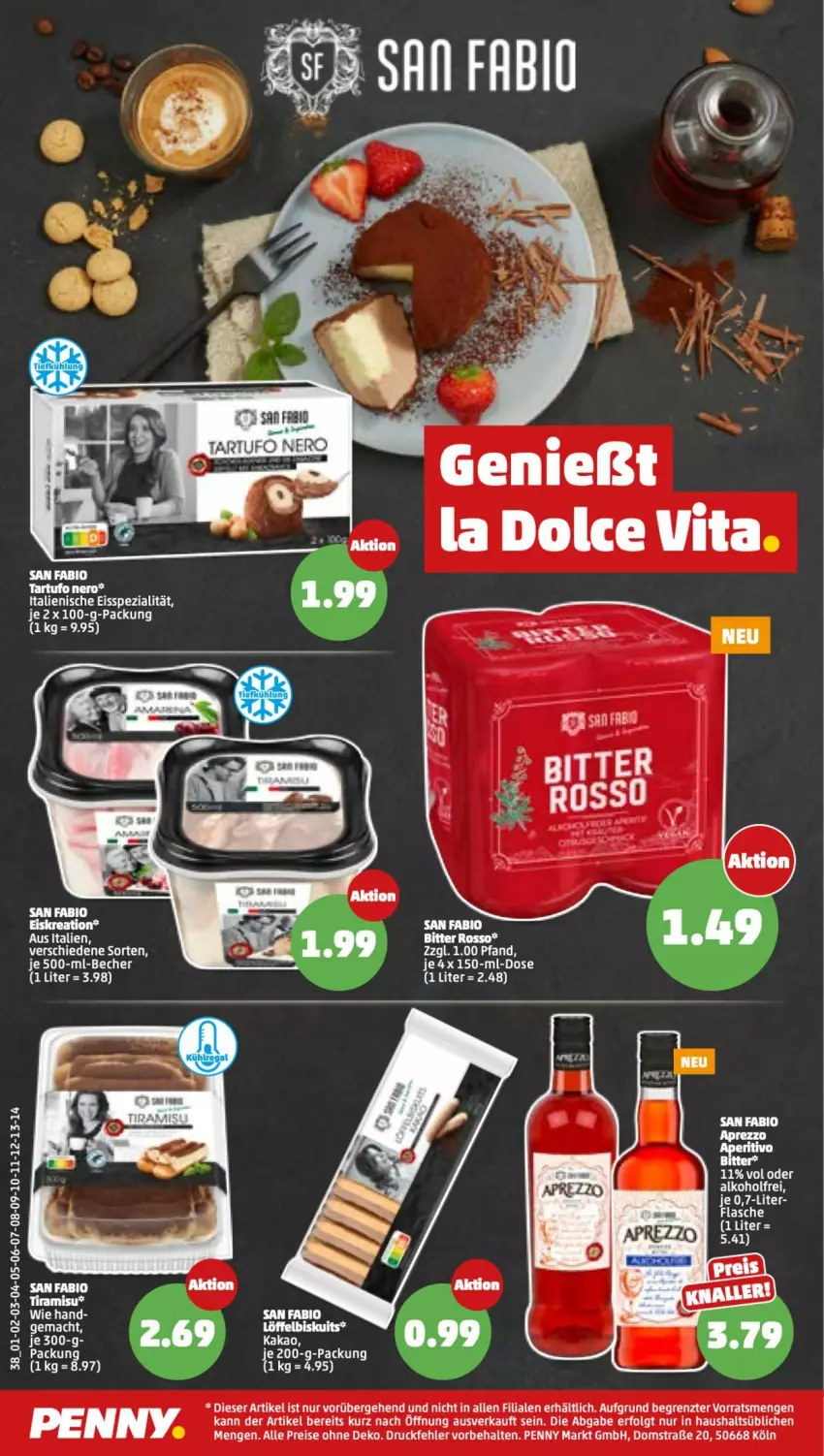 Aktueller Prospekt Penny - Prospekte - von 23.05 bis 28.05.2022 - strona 40 - produkty: alkohol, bio, eis, flasche, kakao, LG, nero, reis, Spezi, Tartufo, Ti, ZTE