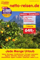 Gazetka promocyjna Netto Marken-Discount - Reise-Angebote September - Gazetka - ważna od 30.09 do 30.09.2023 - strona 1 - produkty: Blüte, brita, buch, eis, LG, magazin, orange, orangen, reis, rwe, Ti