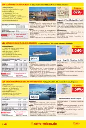 Gazetka promocyjna Netto Marken-Discount - Reise-Angebote September - Gazetka - ważna od 30.09 do 30.09.2023 - strona 4 - produkty: Alwa, asti, bett, Betten, bier, Brei, buch, cola, drink, drinks, dusche, eis, ente, erde, fanta, fenster, getränk, getränke, Glastür, innenpool, kaffee, kreuzfahrten, kuchen, leine, Liege, limo, limonade, mineralwasser, natur, Persona, pool, rama, reis, reiseveranstalter, rezept, säfte, tee, telefon, Ti, uhr, wasser, wein, weine, Whirlpool