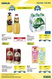 Gazetka promocyjna Metro - Wochen-Angebote Händler - Gazetka - ważna od 17.01 do 17.01.2026 - strona 4 - produkty: Alwa, angebot, auer, auto, beleuchtung, drink, eis, eistee, flasche, getränk, getränke, Glastür, granini, kühlschrank, Metro, metro gastro, mineralwasser, Palette, Rauch, reis, saft, Schrank, tee, Ti, tisch, vitrine, volvic, wasser