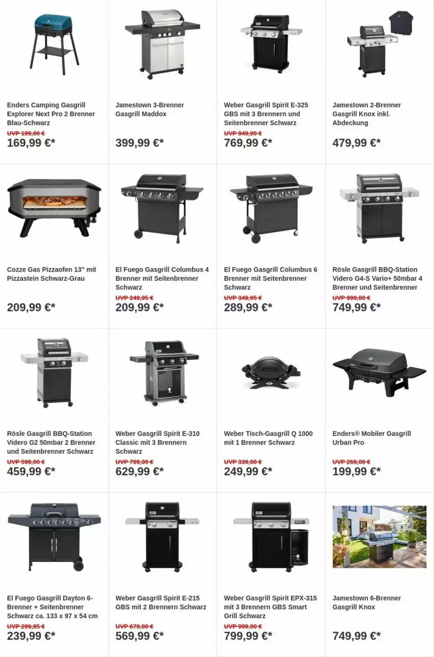 Aktueller Prospekt Obi - Prospekte - von 28.11 bis 06.12.2023 - strona 7 - produkty: enders, gasgrill, grill, HP, Ofen, pizza, Pizzaofen, rösle, Ti, tisch, weber