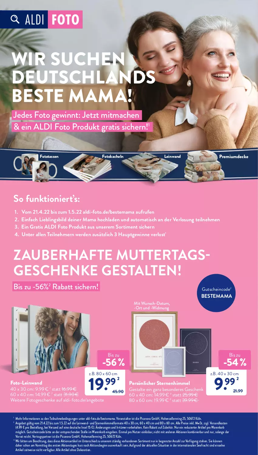 Aktueller Prospekt AldiSud - ALDI Aktuell - von 25.04 bis 30.04.2022 - strona 29 - produkty: aldi, alle artikel ohne dekoration, angebot, angebote, auto, decke, dekoration, eis, elle, erde, gin, gutschein, korb, mac, mam, ndk, reis, ring, tasse, Ti, tisch, ZTE