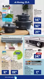 Gazetka promocyjna AldiSud - ALDI Aktuell - Gazetka - ważna od 30.04 do 30.04.2022 - strona 16 - produkty: aldi, ambia, asti, auer, Backfolie, backofen, beutel, Crofton, crofton®, decke, Deckel, dell, eis, elle, enders, fleisch, herdarten, Kochtopf, küche, Küchen, Küchenradio, LG, mac, Mode, obst, Obst und Gemüse, Ofen, Radio, reis, Ria, slip, Ti, topf, und gemüse