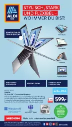 Gazetka promocyjna AldiSud - ALDI Aktuell - Gazetka - ważna od 30.04 do 30.04.2022 - strona 50 - produkty: akku, aldi, auto, eis, Hintergrundbeleuchtete Tastatur, Intel, lautsprecher, Leuchte, medion, notebook, ring, ssd, tablet, Tastatur, Ti, uhd, Zelt