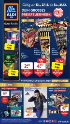 Gazetka promocyjna AldiSud - IN ZWEI WOCHEN - Gazetka - ważna od 31.12 do 31.12.2022 - strona 1 - produkty: Adidas, aldi, auto, batterie, eis, Leuchtfeuerwerk, LG, Raketen, Raketensortiment, reis, rwe, Spiele, Sport, Ti