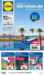 Gazetka promocyjna Lidl - Juli Reise-Highlights - Gazetka - ważna od 31.07 do 31.07.2023 - strona 1 - produkty: Bad, buch, cin, decke, eier, eis, LG, natur, reis, rel, Ti, uhr
