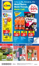 Gazetka promocyjna Lidl - Aktionsprospekt - Gazetka - ważna od 17.06 do 17.06.2023 - strona 1 - produkty: akku, angebot, angebote, auer, Bad, Bau, Bauer, bio, Bona, chips, coupon, eis, elle, getränk, grapefruit, joghur, joghurt, Milbona, paprika, rasen, rasenmäher, reis, sahne, snack, Sport, teller, Ti, ZTE