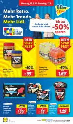 Gazetka promocyjna Lidl - Aktionsprospekt - Gazetka - ważna od 17.06 do 17.06.2023 - strona 2 - produkty: Bona, butter, decke, eis, erdnuss, Erdnussbutter, Gelatelli, getränk, grapefruit, grütze, joghur, joghurt, kaugummi, Milbona, ndk, nuss, Rote Grütze, Schal, Schale, Sport, stieleis, Ti