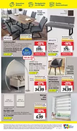 Gazetka promocyjna Lidl - Aktionsprospekt - Gazetka - ważna od 17.06 do 17.06.2023 - strona 31 - produkty: auer, Bank, dell, eis, elle, erde, esstisch, Esszimmer, Leuchte, möbel, Mode, ndk, reis, Schwingstühl, sessel, sitzbank, sonnenschutz, Stühl, Ti, tisch