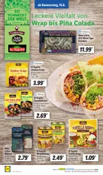 Gazetka promocyjna Lidl - Aktionsprospekt - Gazetka - ważna od 17.06 do 17.06.2023 - strona 46 - produkty: bohne, bohnen, chili, cola, dip, garnelen, ndk, Schal, Schale, Ti, tortilla, wrap, wraps