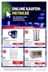 Gazetka promocyjna Metro - Online: Wochen-Angebote - Gazetka - ważna od 12.10 do 12.10.2025 - strona 1 - produkty: angebot, angebote, Bau, baumwolle, Becher, eis, erde, Glühwein, handtücher, kakao, Metro, ndk, Ofen, Rauch, reis, Ria, rwe, Schal, Schale, spülmaschinen, tee, Ti, timer, tisch, tücher, wasser, wein, wolle