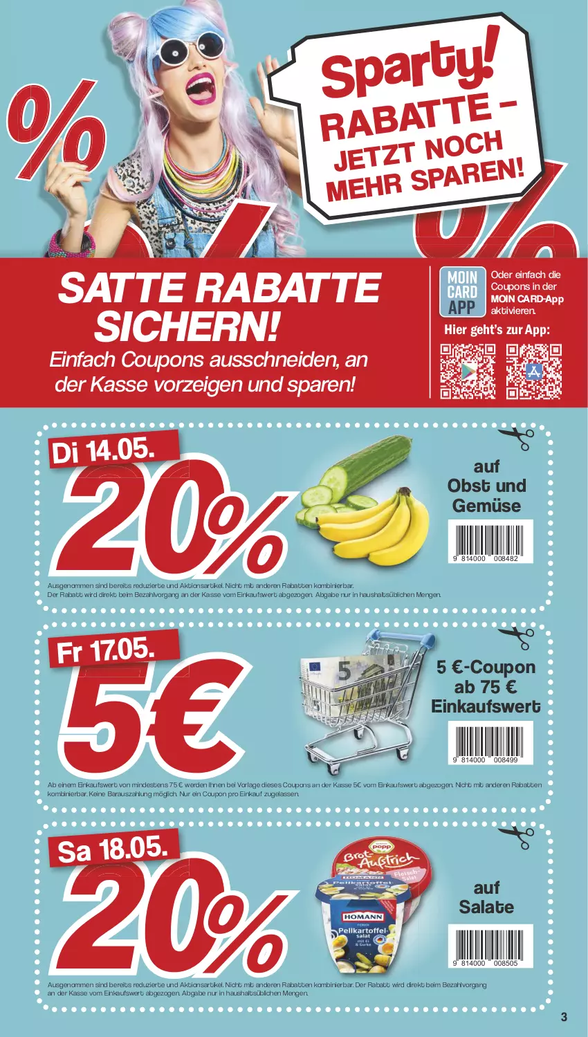 Aktueller Prospekt Famila - Prospekte - von 13.05 bis 18.05.2024 - strona 3 - produkty: coupon, coupons, erde, obst, Obst und Gemüse, salat, salate, Ti, und gemüse