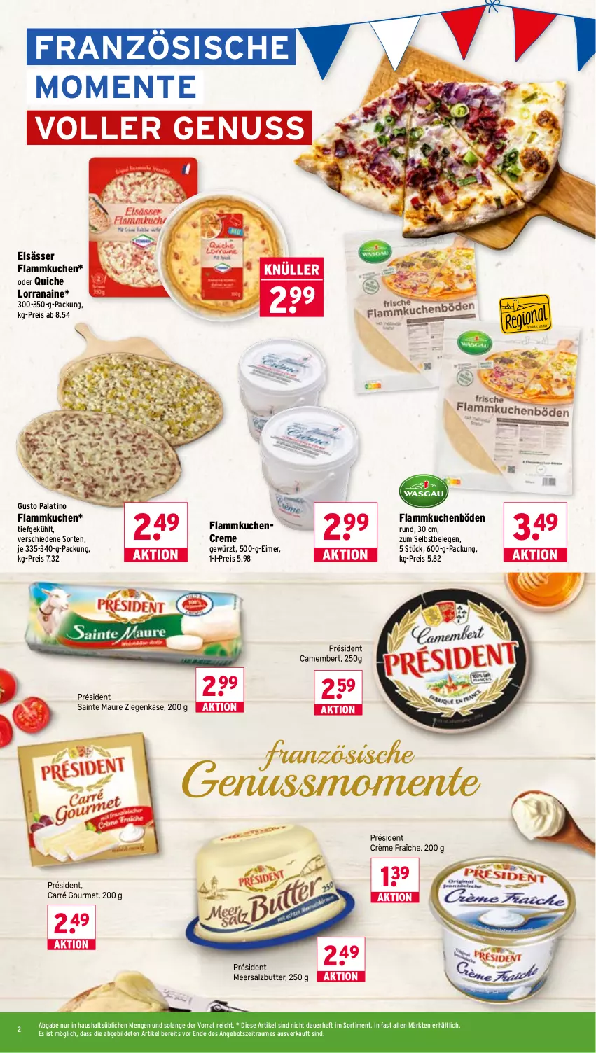 Aktueller Prospekt Wasgau - von 31.08 bis 05.09.2026 - strona 2 - produkty: angebot, auer, creme, eimer, eis, ente, flammkuchen, gewürz, kuchen, lamm, nuss, Quiche, Rana, reis, Ti
