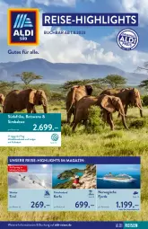Gazetka promocyjna AldiSud - ALDI REISEN-HIGHLIGHTS - Gazetka - ważna od 31.08 do 31.08.2023 - strona 1 - produkty: aldi, buch, eis, magazin, reis, reise-highlights, rwe, sim, simba, Ti
