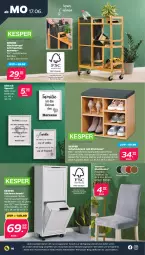 Gazetka promocyjna Netto - Woche 25 - Gazetka - ważna od 22.06 do 22.06.2024 - strona 16 - produkty: arbeitsplatte, auer, bambus, eimer, flasche, Holz, kesper, kissen, küche, Küchen, latte, leimer, leine, regal, Ria, Schrank, schuhschrank, sitzkissen, sonoma eiche, stuhl, Ti, ZTE