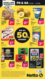 Gazetka promocyjna Netto - Woche 25 - Gazetka - ważna od 22.06 do 22.06.2024 - strona 28 - produkty: alle artikel ohne dekoration, angebot, Berger, coupon, crème fraîche, dekoration, dreistern, eis, Elan, elle, grill, kaffee, kaffeepads, Kinder, kinder bueno, kiwi, Kiwi Gold, Königsberger Klopse, kräuter, krombache, krombacher, krombacher pils, Nackensteak, nackensteaks, paprika, patros, pils, reis, senseo, steak, steaks, Ti