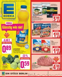 Gazetka promocyjna Edeka - Angebote der Woche - Gazetka - ważna od 25.02 do 25.02.2023 - strona 1 - produkty: ACC, arla, beutel, chia, classico, deka, eis, espresso, finello, flammkuchen, flasche, frucht, gin, jacobs, jacobs krönung, jacobs tassimo, kaffee, kaffeekapseln, kaffeemaschine, Käse, kuchen, lamm, latte, latte macchiato, lungo, mac, macchiato, Mett, nespresso, oder jacobs, Ofen, orange, orangen, orangensaft, original wagner, pasta, pizza, ring, rustipani, rwe, saft, salami, sim, steinofen, tassimo, Ti, wagner