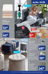 Gazetka promocyjna Aldi Nord - Aldi-Vorschau - Gazetka - ważna od 19.03 do 19.03.2022 - strona 17 - produkty: Bank, Bau, baumwolle, bett, Betttuch, decke, dell, eis, elle, gin, hocker, Jungfrau, Kinder, kuscheldecke, Mode, Polsterbank, reine baumwolle, reis, Ria, spannbetttuch, Ti, tisch, tuc, wolle, ZTE