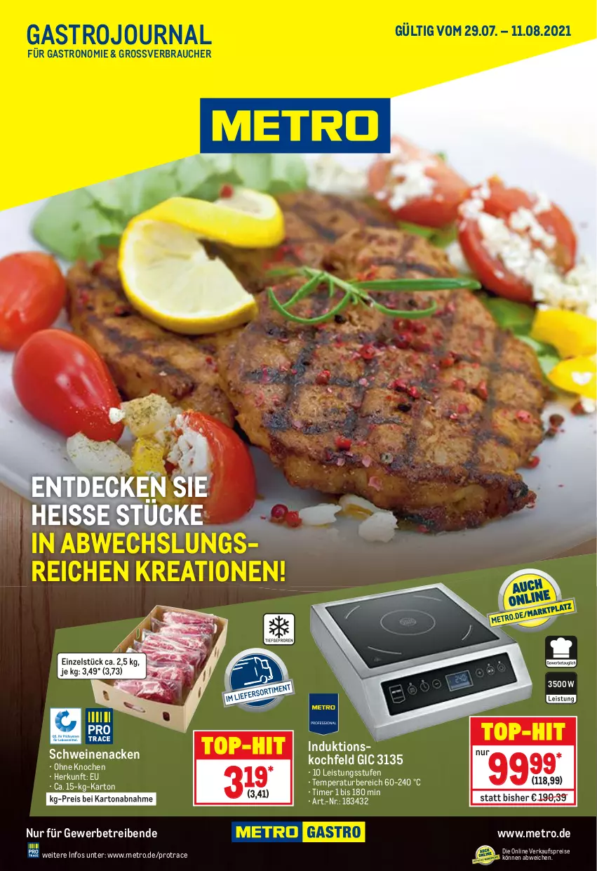 Aktueller Prospekt Metro - GastroJournal - von 29.07 bis 11.08.2021 - strona 1