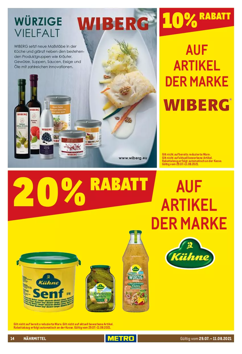 Aktueller Prospekt Metro - GastroJournal - von 29.07 bis 11.08.2021 - strona 14