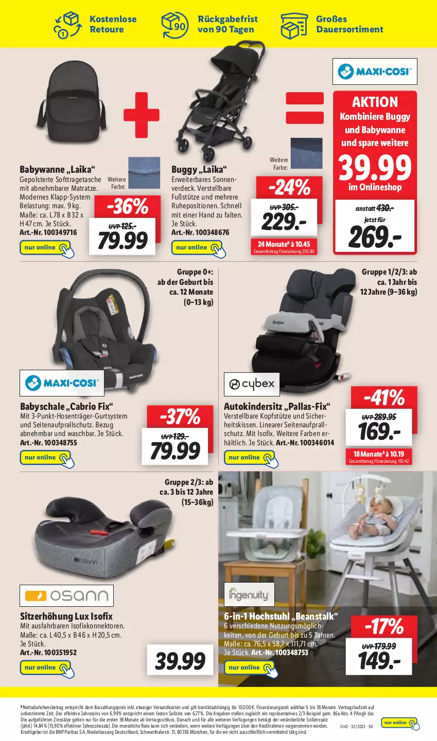 Aktueller Prospekt Lidl - Wochen-Highlights im Onlineshop - von 08.08 bis 14.08.2022 - strona 5 - produkty: auer, auto, Buggy, eis, elle, erde, hose, hosen, Kinder, Kindersitz, kissen, kopfstütze, matratze, Mode, ndk, reis, rwe, Schal, Schale, Sitzerhöhung, stuhl, Tasche, Ti, tragetasche, Wanne