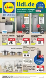 Gazetka promocyjna Lidl - Wochen-Highlights im Onlineshop - Gazetka - ważna od 14.08 do 14.08.2022 - strona 1 - produkty: angebot, angebote, decke, Deckel, eis, elle, ernesto, gefrierkombination, geschirr, geschirrspüler, Glasdeckel, Haier, herdarten, Kombiservice, küche, LG, mikrowelle, Mode, ndk, Ofen, Schrank, spülmaschinen, Ti, topf, Topfset, wein, ZTE