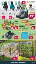 Gazetka promocyjna Netto - Woche 6 - Gazetka - ważna od 10.02 do 10.02.2024 - strona 23 - produkty: basilikum, Clogs, edelstahl, gardena, Garten, Gartenschere, Gewächshaus, handschuhe, Holz, kissen, Kniekissen, Kürbis, LG, messer, Ria, Schere, schuhe, Ti